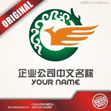 龙与凤logo