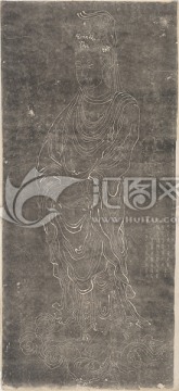 唐 吳道子 寫意觀音像拓片