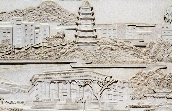 雕刻墙 新疆建设