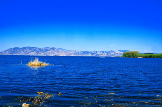 蓝色湖泊