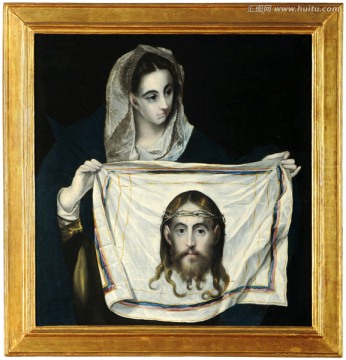 耶稣天使宗教人物油画