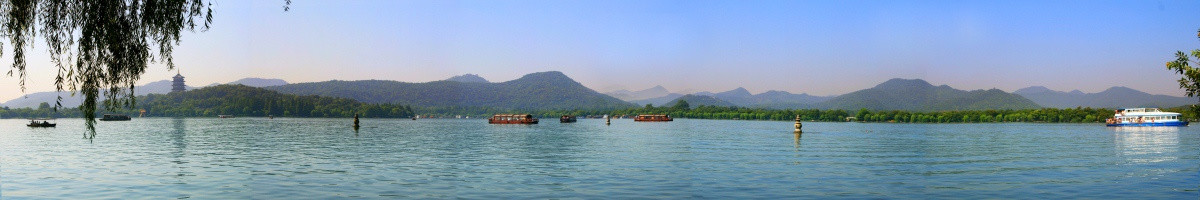 杭州西湖全景