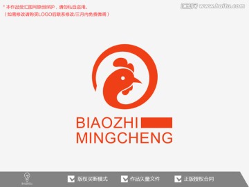 鸡 家禽标志logo