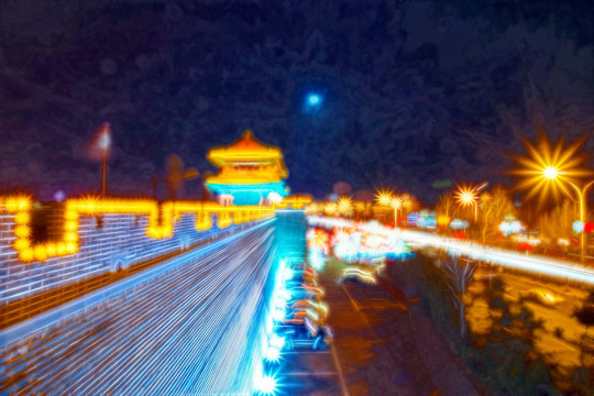 抽象風景畫 無分層