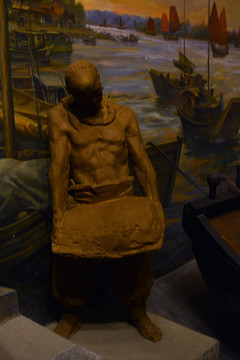 码头人物雕塑