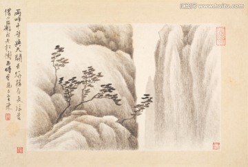 水墨中国画 画廊品质