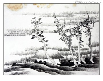 潑墨山水風(fēng)景國(guó)畫 高清品質(zhì)