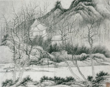 潑墨山水風(fēng)景國(guó)畫 高清品質(zhì)