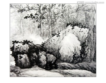 潑墨山水風(fēng)景國(guó)畫 高清品質(zhì)