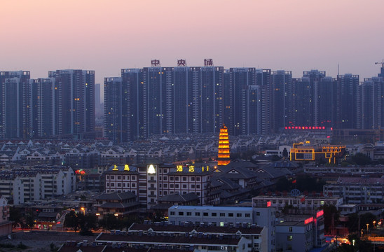 滕州市 中央城夜景