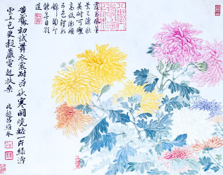 花鳥(niǎo)圖 菊花