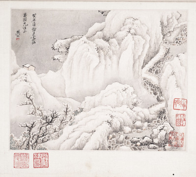 抽象山水画