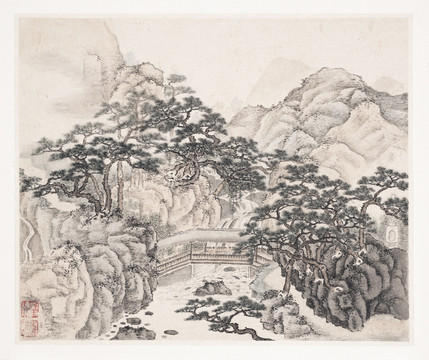 抽象山水畫