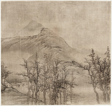 仿古山水畫