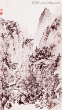 鄭旼 黃山八景圖