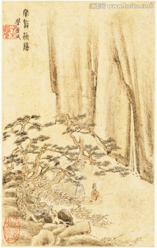 水墨山水意境国画 画廊品质