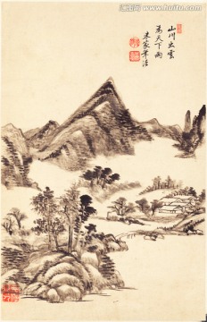 水墨风景国画