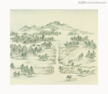 山水國(guó)畫(huà) 燕山八景圖