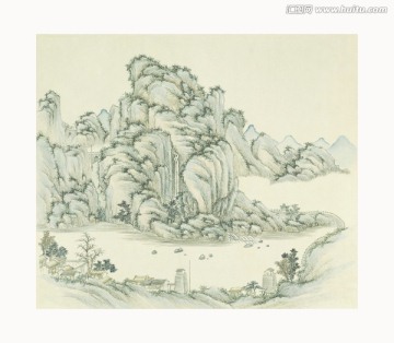 山水國(guó)畫 燕山八景圖