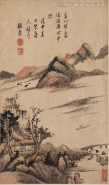 山水國畫圖