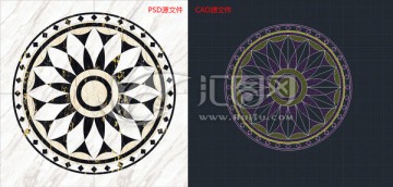 大理石瓷磚地面拼花