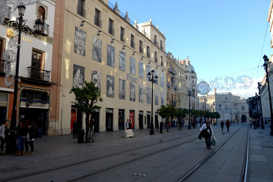 西班牙马德里街头景色