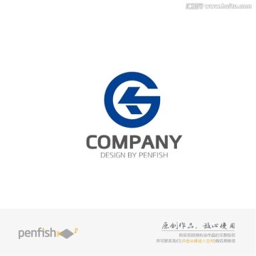 字母KG组合logo设计