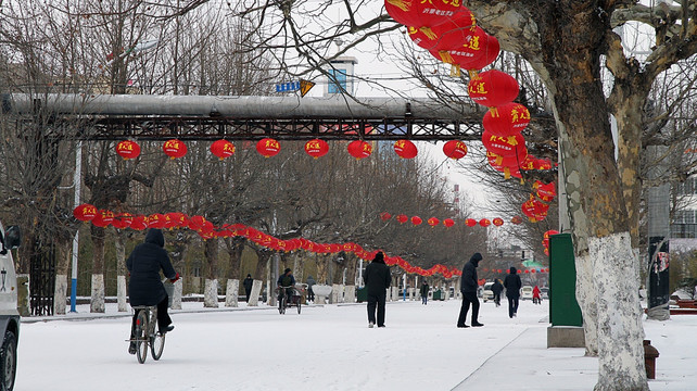 雪后街道