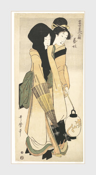 日本藝妓風(fēng)俗畫