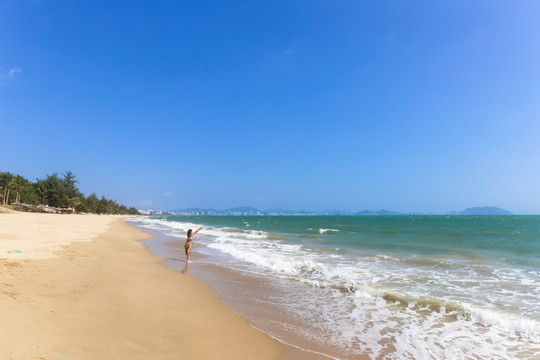 海南三亚三亚湾海景