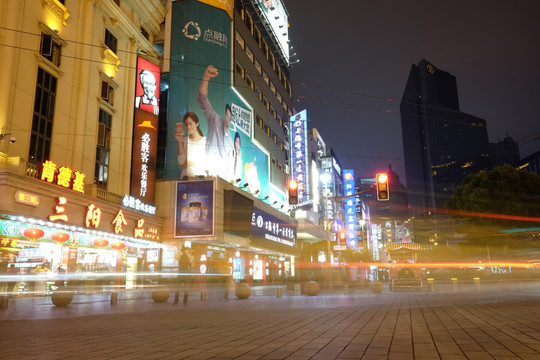 上海 人民广场 夜景
