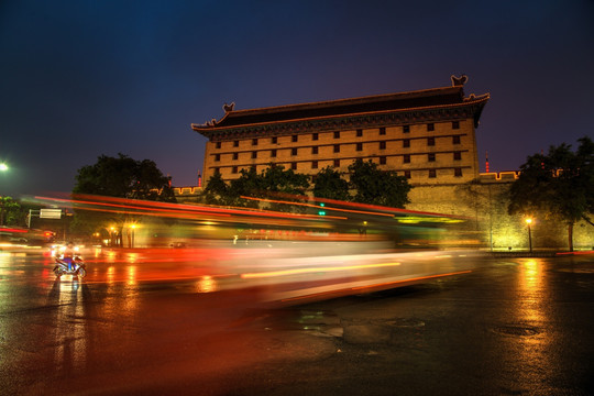 西安东门夜景