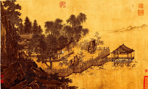 劉松年 四景山水圖