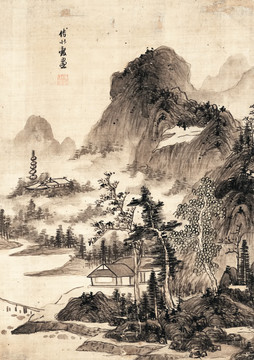 蓝瑛 山水画