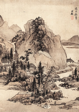 蓝瑛 山水画