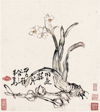 李鱓花卉十二開