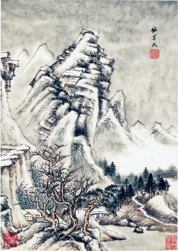 水墨山水画