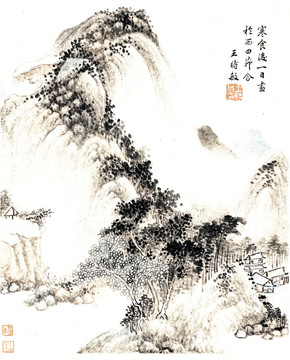 中式餐廳裝飾畫