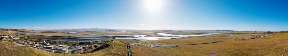 九曲黄河全景