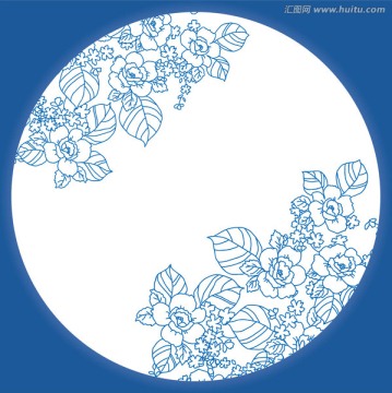 青花瓷盤(pán)花紋
