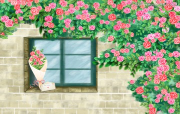 薔薇花墻