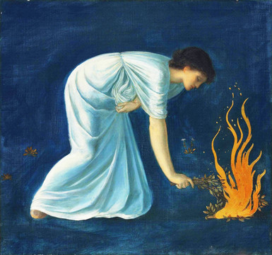 美女人物油畫