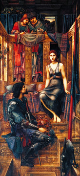 美女人物油畫