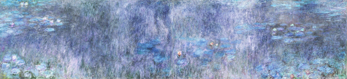 鄉(xiāng)村田園風景 莫奈作品