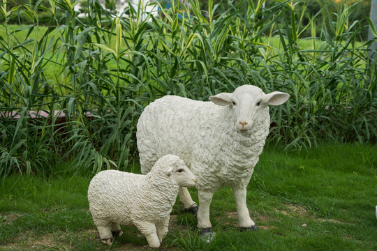 棉羊雕塑