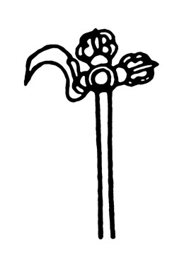 藏傳佛教造像素材 法器 鉤