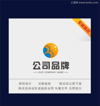 B字母科技公司LOGO