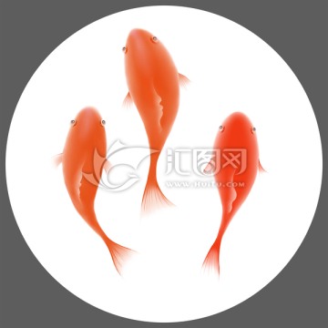 陶瓷設(shè)計(jì) 手繪分層 三條魚