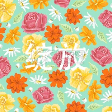 水彩插畫花瓣