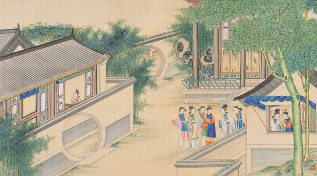 紅樓夢人物風(fēng)景國畫 （超清版）